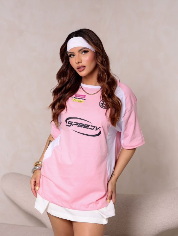 Camiseta Speedy Rosa