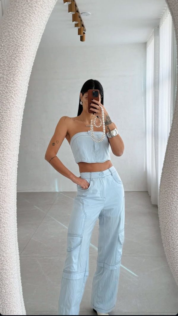 Conjunto Karina Azul Bebê