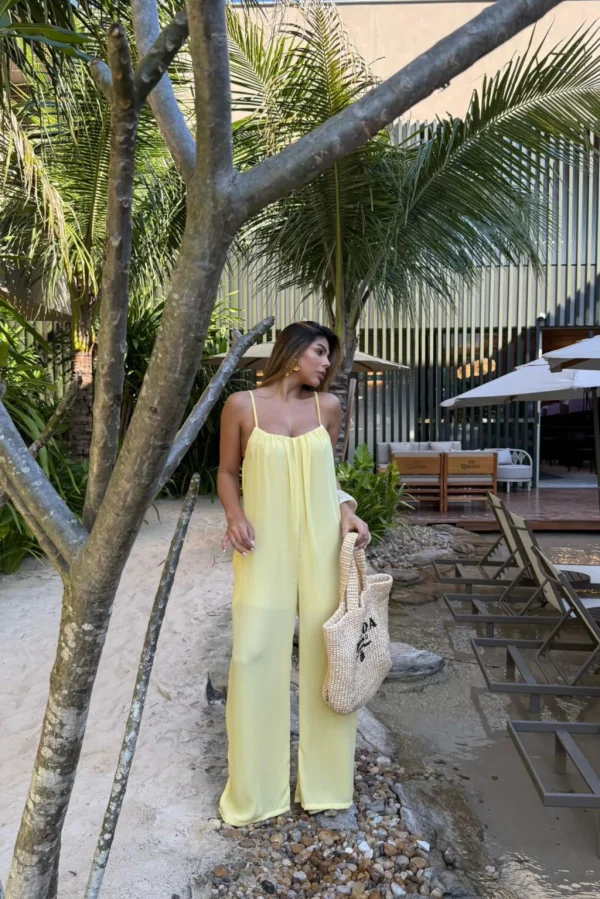 Macacão Brenda Amarelo