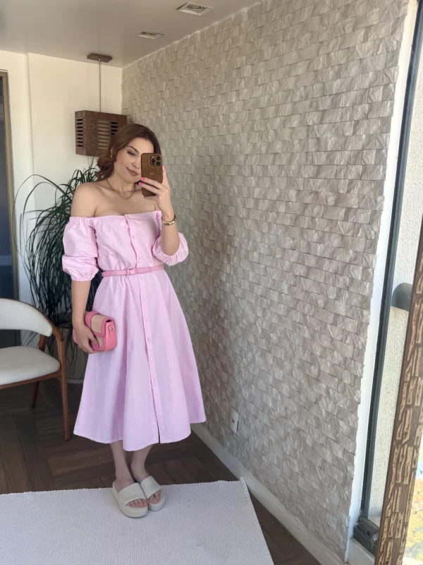 Vestido Larissa Rosa