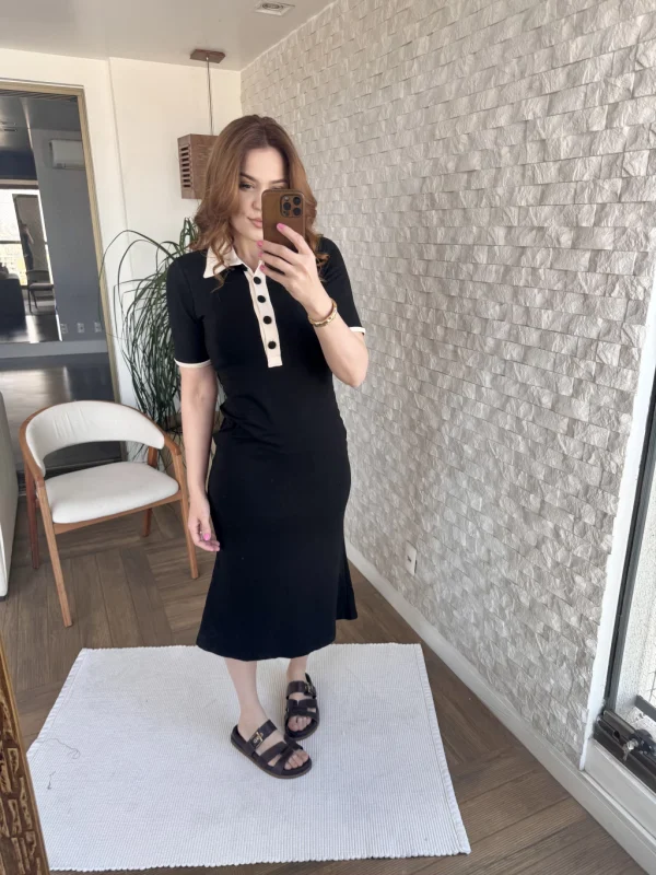 Vestido Cassiane Preto