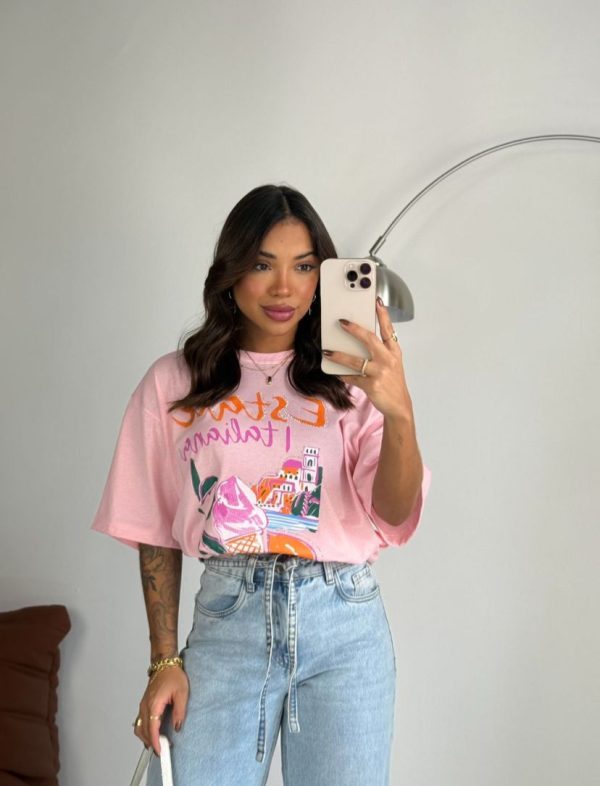 Camiseta Estate Italiana Rosa