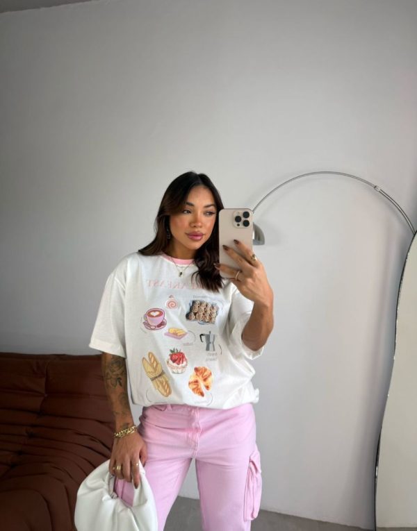 Camiseta Breakfast Offwhite