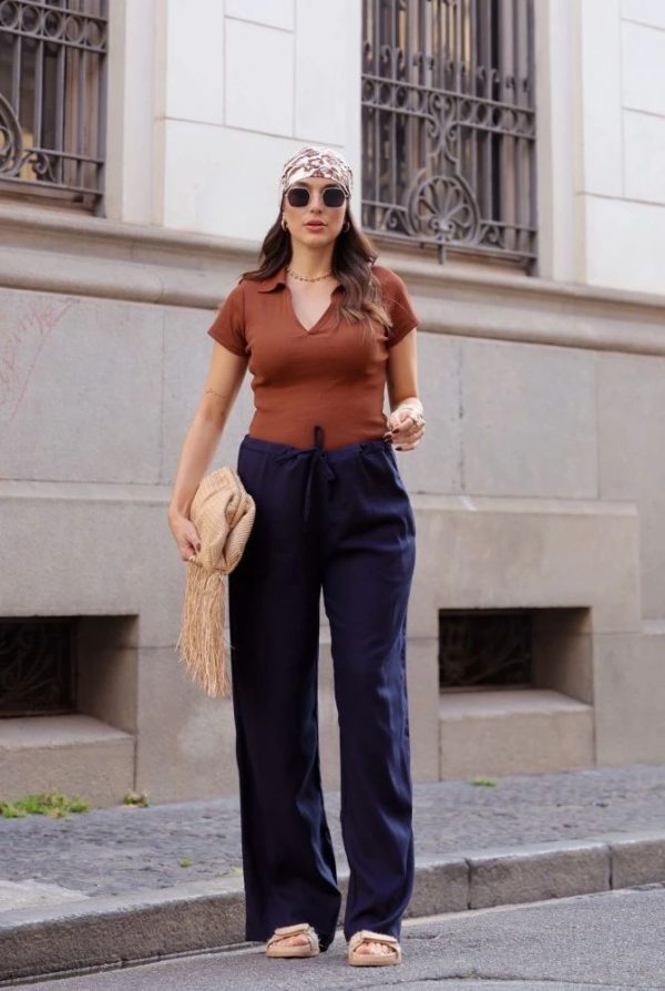 Calça Olívia Azul Marinho