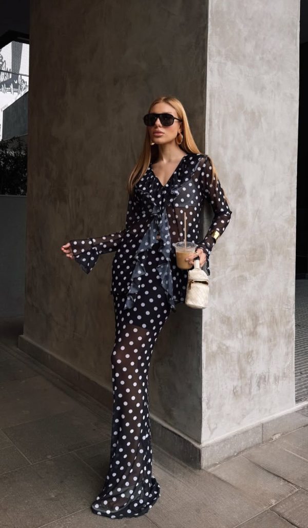 Conjunto Jaqueline Poá Preto