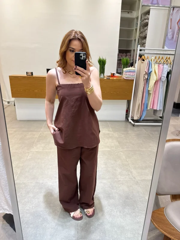 Conjunto Fernanda Marrom