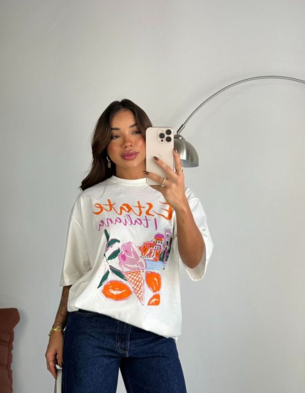 Camisa Estate Italiana Offwhite