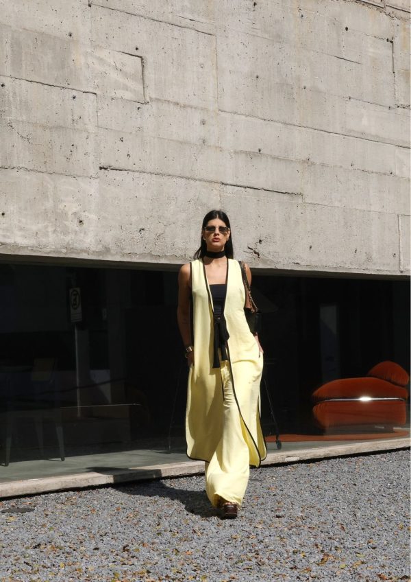 Conjunto Cibele Amarelo Manteiga