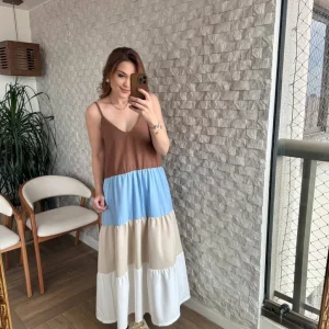 Vestido Karol Marrom