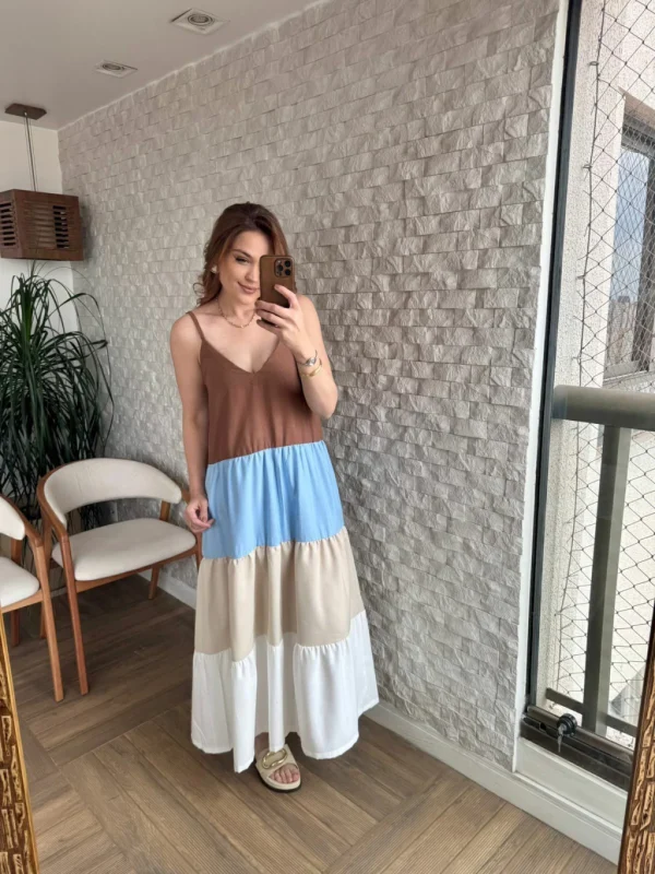 Vestido Karol Marrom