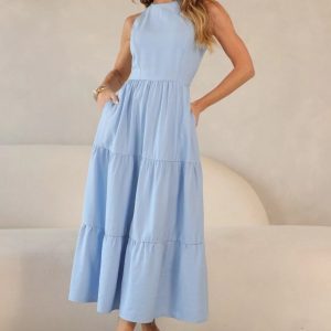 Vestido Flora Azul