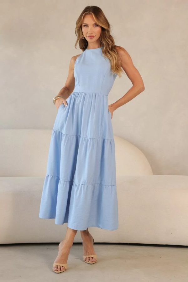 Vestido Flora Azul