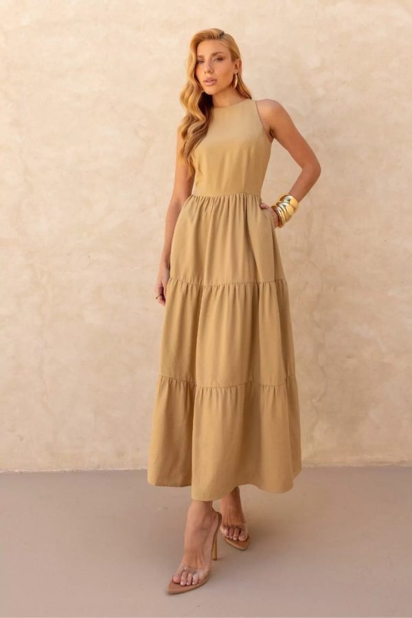 Vestido Flora Nude