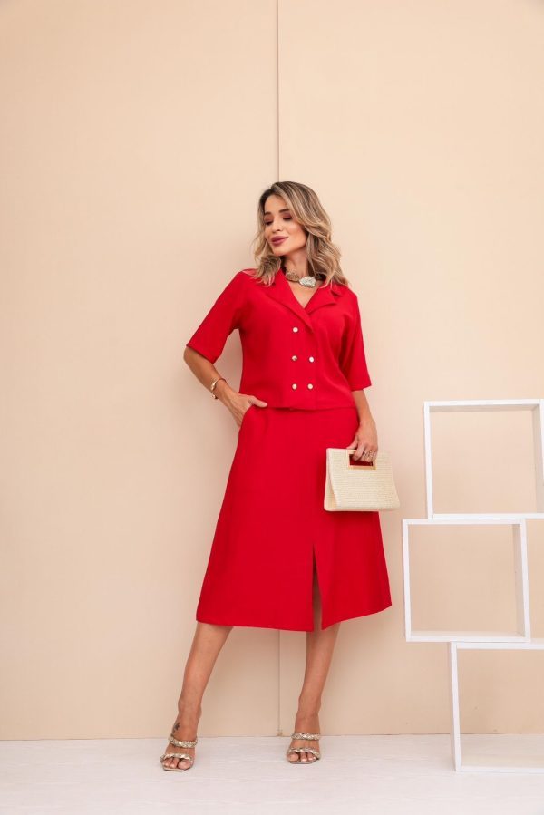Conjunto Isabel Vermelho