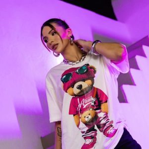 Camiseta Big Urso Rosa