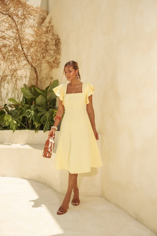 Vestido Sandy Amarelo