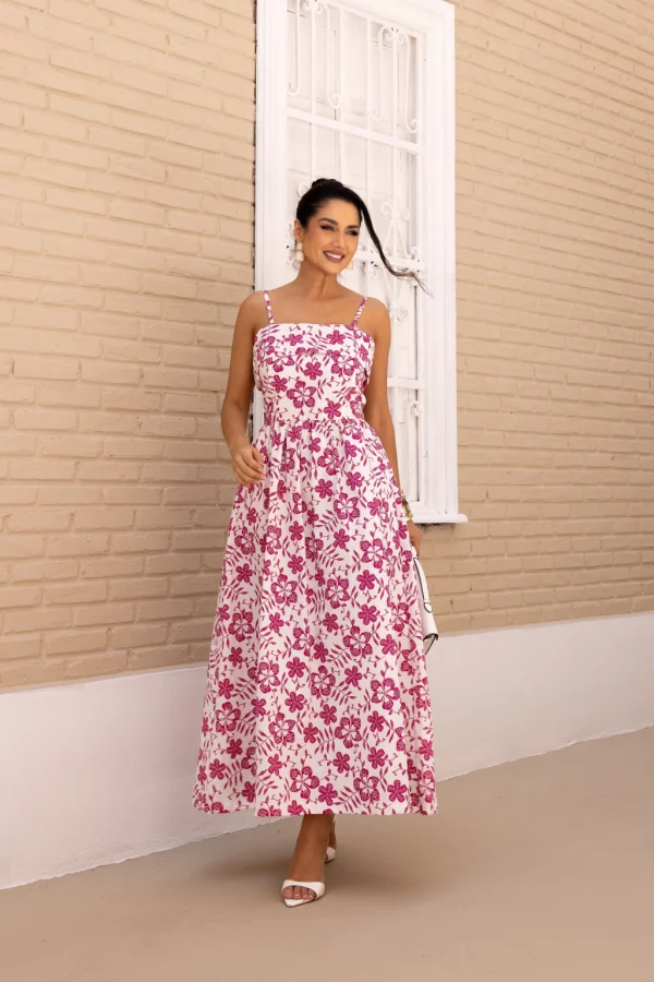 Vestido Adelia Floral Pink