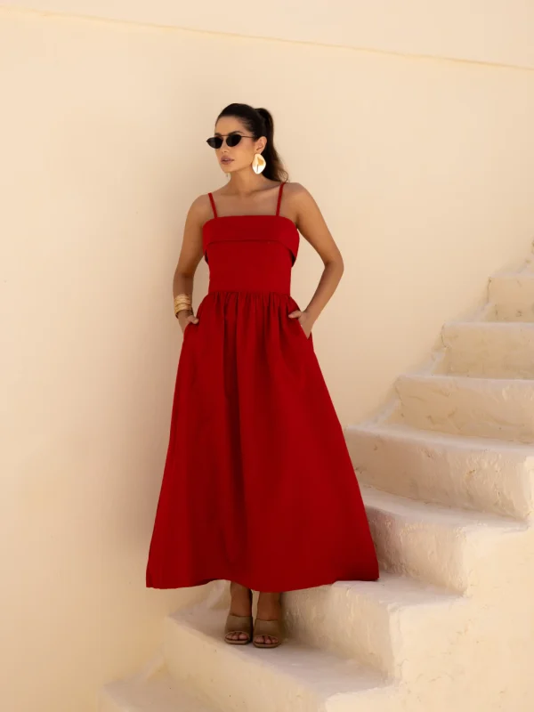Vestido Adelia Vermelho