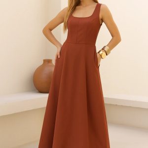 Vestido Yanca Marrom