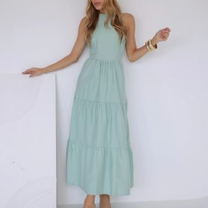 Vestido Flora Verde Menta