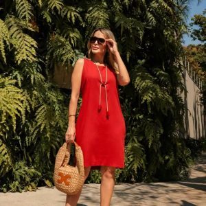 Vestido Pérola Tijolo