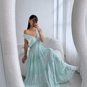 Vestido Nicole Verde Água