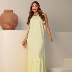 Vestido Karen Amarelo Manteiga