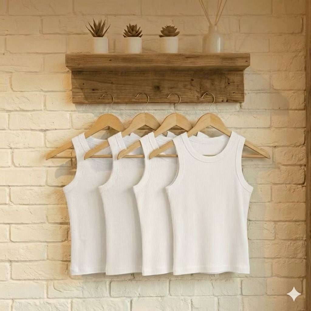 Kit Regatas 4 Brancas