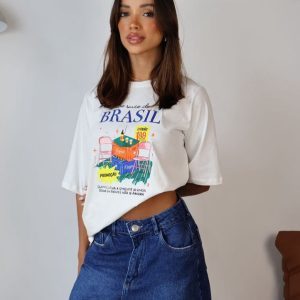 Camiseta Brasil Juice Offwhite