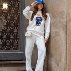 Conjunto Urso Ralph Branco