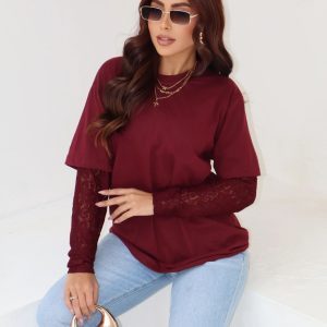 Blusa Eduarda Bordô