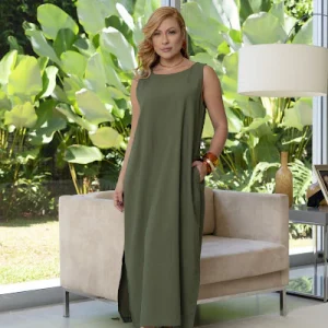 Vestido Duda Verde Militar