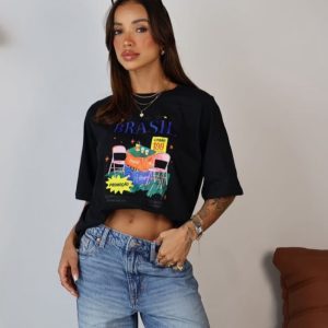 Camiseta Brasil Juice Preta