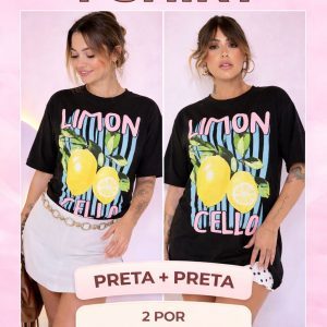 Combo Camisetão  Limon Cello
