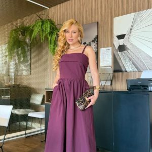 Vestido Adelia Beterraba