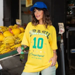 Camiseta Brasil Ten Amarelo