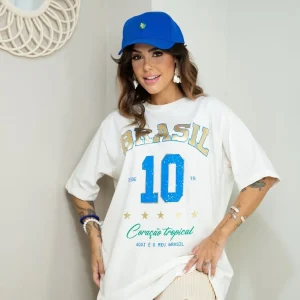 Camiseta Brasil Ten Offwhite