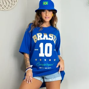 Camiseta Brasil Ten Azul