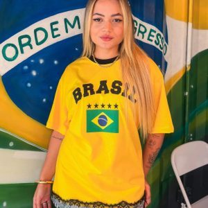 Camiseta Brasil Renda Amarela