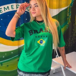 Camiseta Brasil Renda Verde