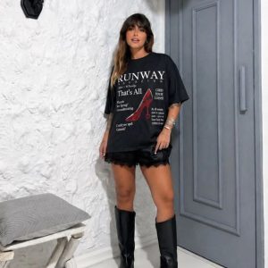 Camiseta Over Runway Preto