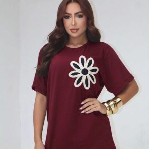 Camiseta Alice Marsala