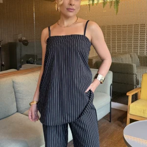 Conjunto Fernanda Risca de Giz Preto