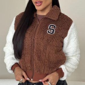 Jaqueta College Teddy Marrom