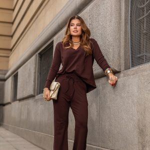 Conjunto Lidia Marrom Café