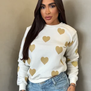 Moletom Coração Offwhite