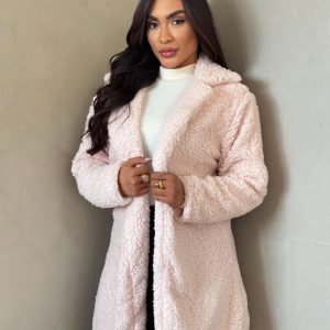 Casaco Teddy Rosa Bebê