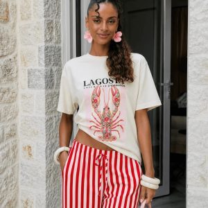 Camiseta Lagosta Veraneio Offwhite