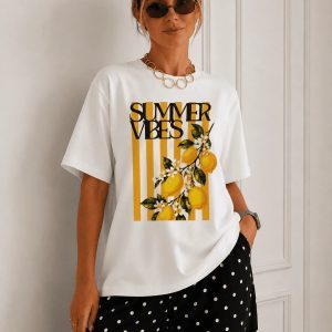 Camiseta Summer Limão Offwhite