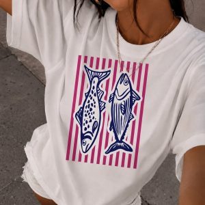 Camiseta Sardinha Listrada